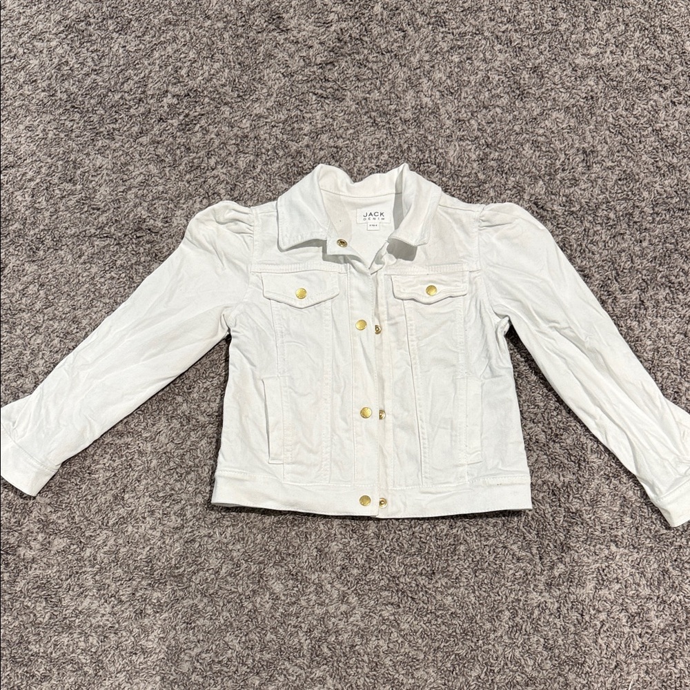 Janie and Jack Pleated Jean Jacket - Size 5/6